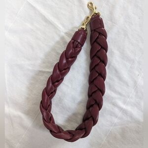 Clare V Napa Leather shoulder strap in Oxblood